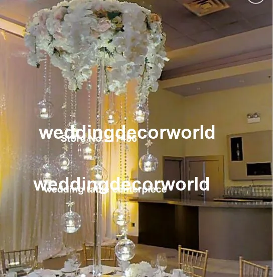 60/130cm tall Gold /sliver Candle stand Metal Candlestick Flower Vase Centerpiece Event Flower Rack Road Lead Wedding Decoration decor281