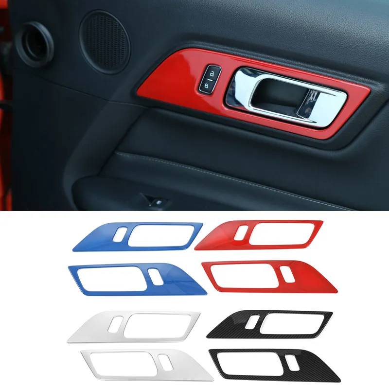 ABS Interior Door Handle Frame Decoration Cover For Ford Mustang High Quality Auto Interior Accessories