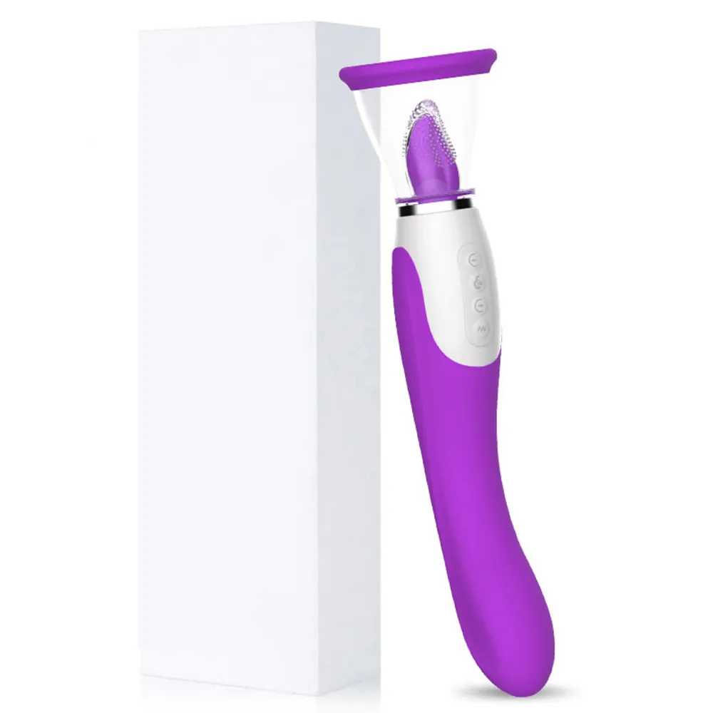Tongue Sucking Vibrator for Women with Heating Function, 26 × 8 cm, Plastic  Silicone, Rechargeable from Dhgate Vibrators