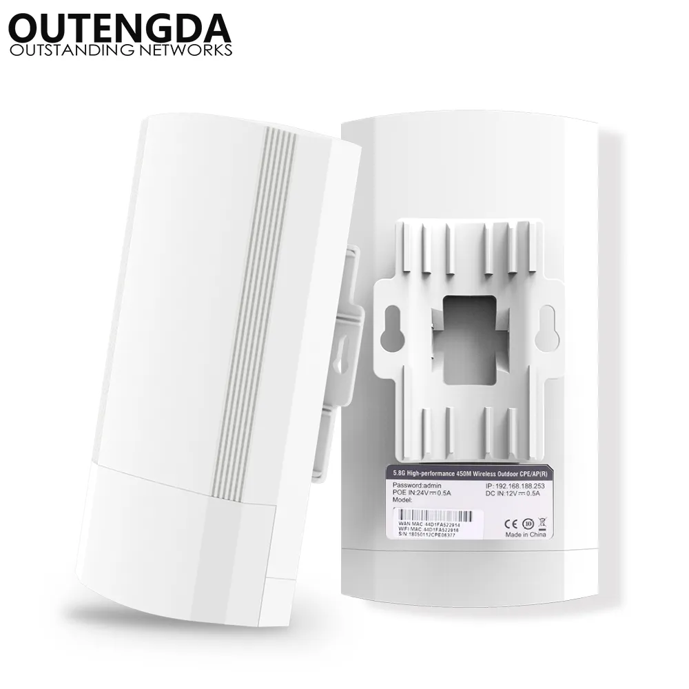 5.8GHz 450 Mbps Point-to-Point Data Transmiss 1 ~ 2km Indoor Lift Monitoring Transmission Repeater Draadloze Brug Router