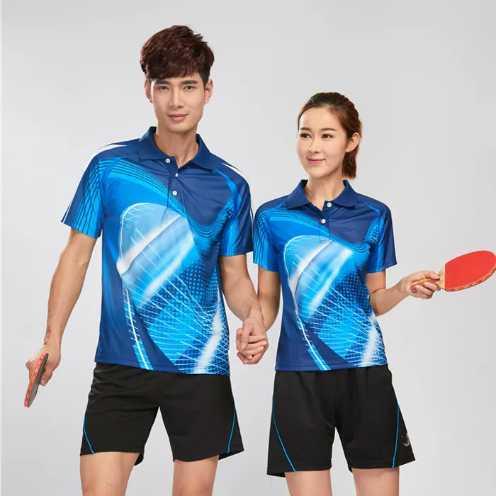 Breathable Quick Drying Table Tennis T Shirt And Volleyball Shorts