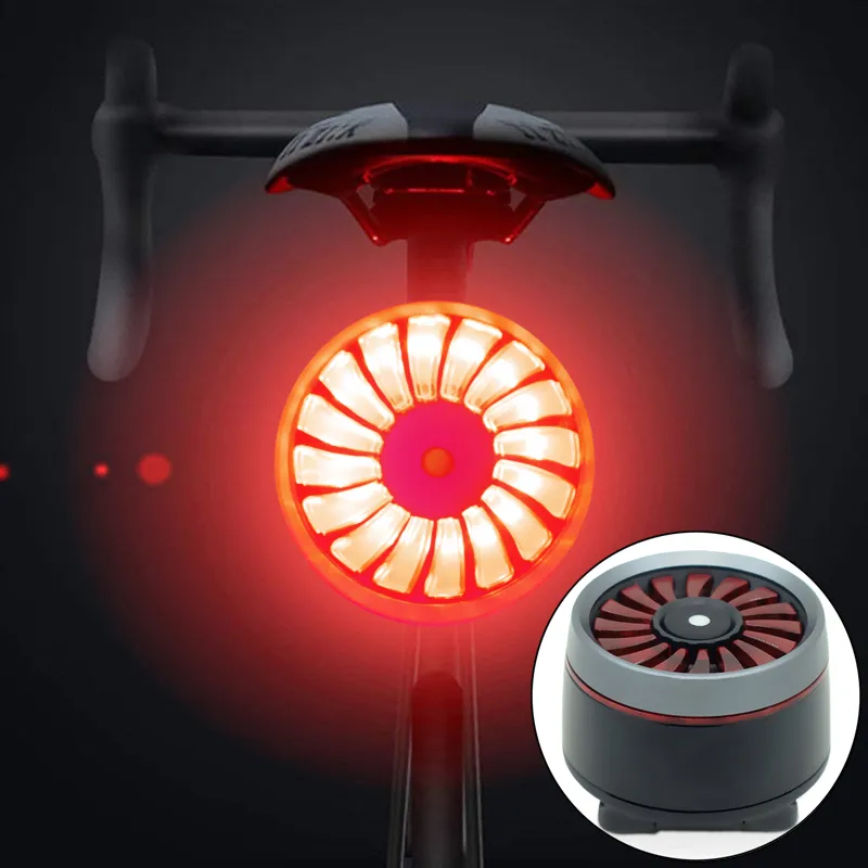 USB 자전거 꼬리 빛 랜턴 스마트 브레이크 감지 자전거 타일 MTB 도로주기 후면 백 뒤로 LED 오토바이 헬멧 램프