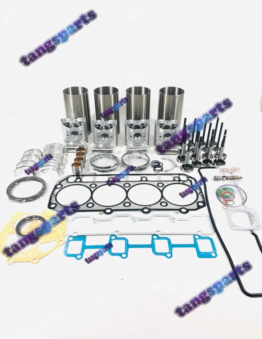 4TNE98 Engine Rebuild Kit med ventiler för YANMAR-motor delar Dozer Gaffeltruckar Lastare etc Motor delar kit