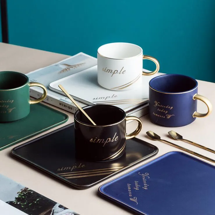 / Set European Ceramic Coffee Cup Set English Afternoon Tea Practical