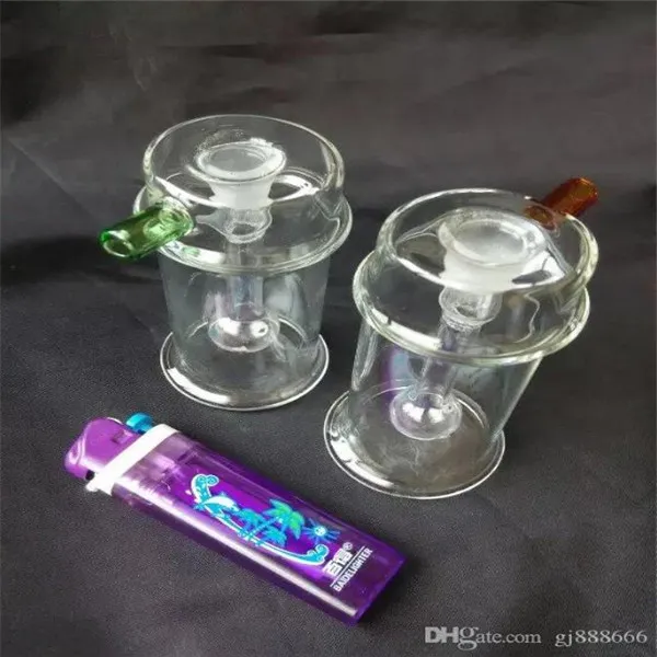 Acessórios simples de bongos de vidro de vidro simples tubos de fumantes de vidro coloridos mini-coloras de mão de mão melhor colher glas