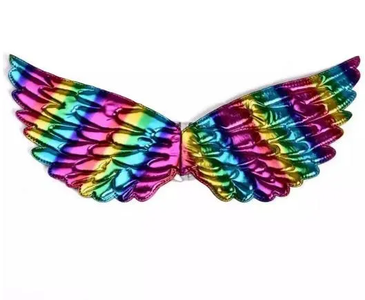 Angel Fairy Rainbow Wings Fant Dress Wing Halloween Wedding Birthday Association Associory DIY الخلفية الديكور