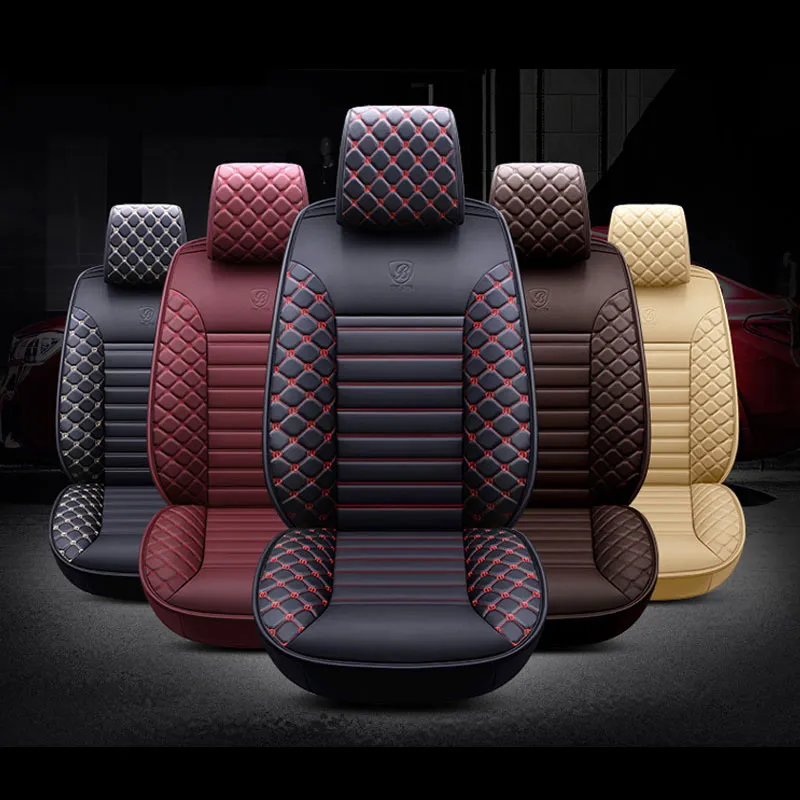 2021 Luxus PU Leder Autositzbezüge Für Toyota Corolla Camry Rav4