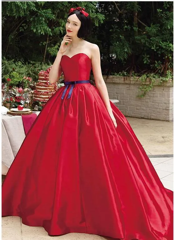 Vestidos de novia con color rojo online
