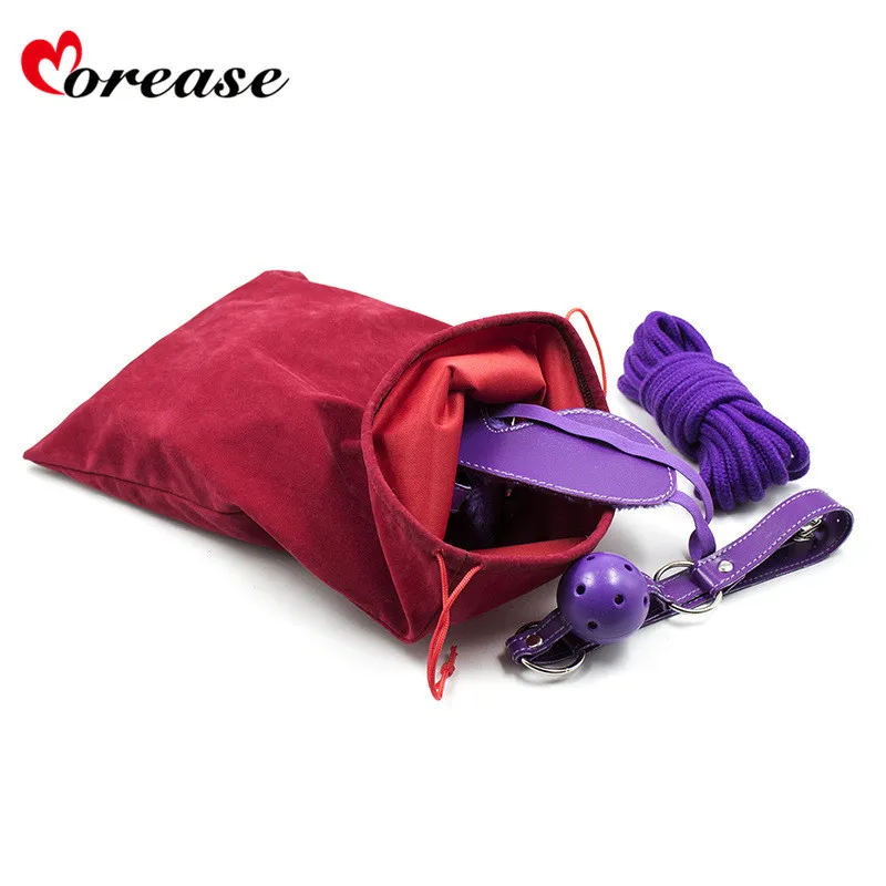 Morease секс игрушки сумка для хранения шнурком фланель для вибратор анальный сексуальная игрушка связывание БДСМ секретный секс инструмент организатор сумка C18112701