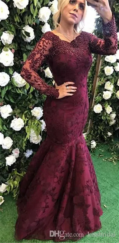 Vestidos manga larga 2025 2019