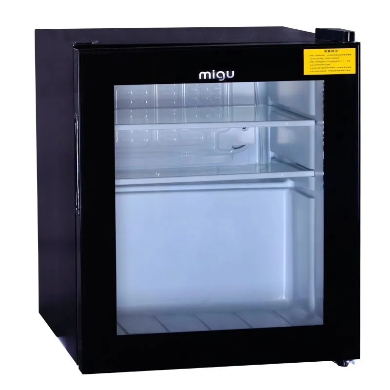 EUHOMY 1.7 Cu.Ft Mini Fridge With Freezer - Compact, Adjustable Thermostat, Reversible Door, Black