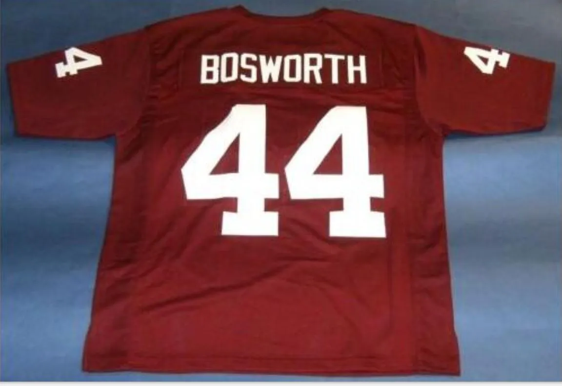 mulheres costume Homens Jovens Vintage # 44 Brian Bosworth CUSTOM OKLAHOMA LOGO College Football Jersey tamanho s-5XL ou personalizado qualquer nome ou número de jersey