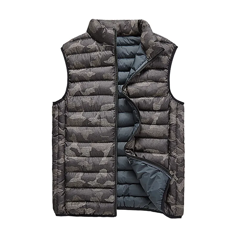 Camo Men Vest 2018 Winter Male Camuflaje Chaleco Slim Fit Chaqueta