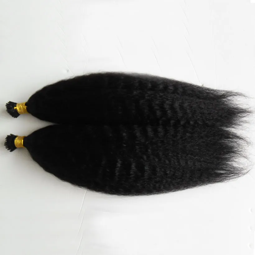 ブラジルのバージンヘアの粗いヤキレミープレボンドの人間の髪の伸縮なしキンキーストレートプロのサロンフュージョンヘアスタイルカラフルな200g