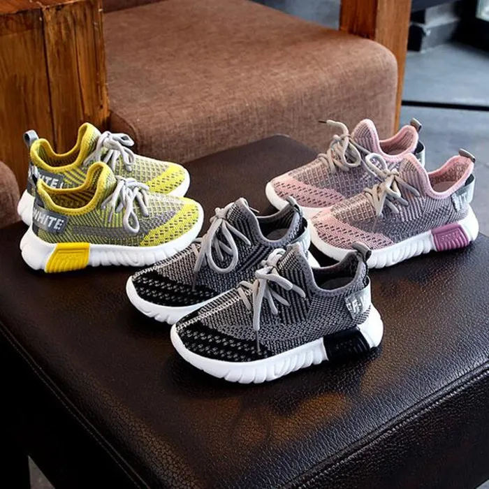 Hot Sale Baby Shoes New Fashion Kids Designer Shoes Boys Girls Infant Kids First Walkers Soft Sole Anti-skid Toddler Sneakers Shoe