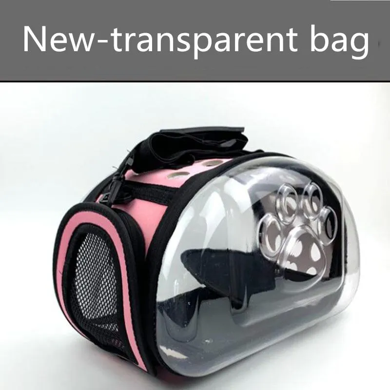 Designer Pet Accessories PC Material Transparent Cat Bag Breathable And Comfortable To Carry Store Cat Bag Aviation Cat Cage Pet S237C
