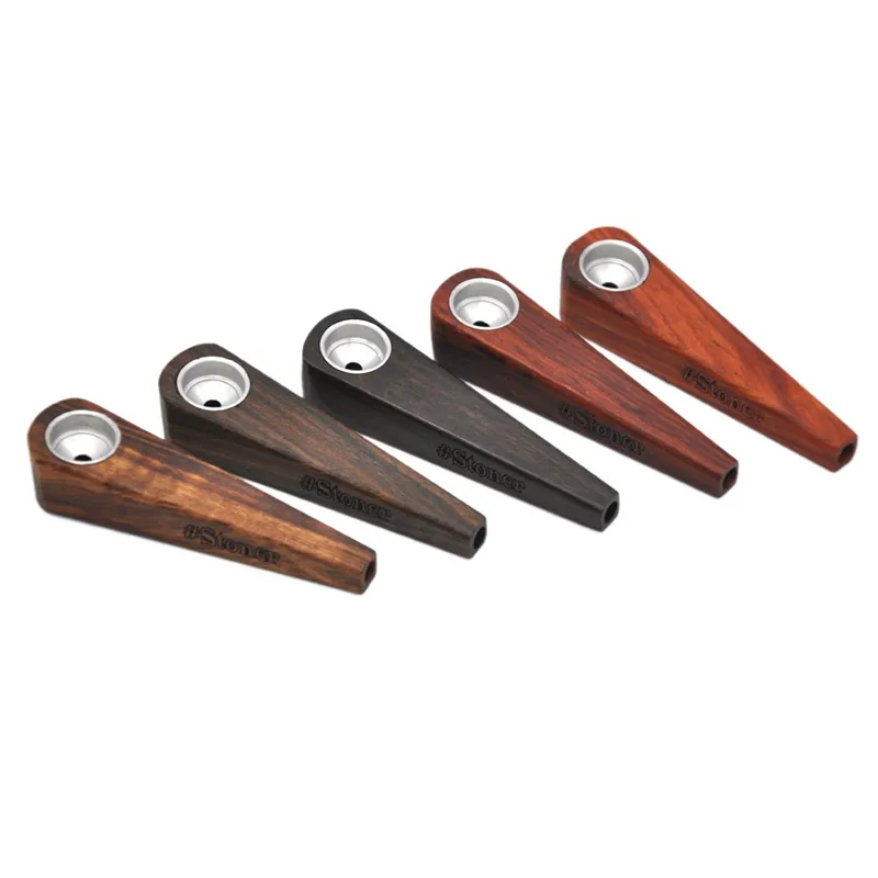 Nieuwste Mini Wood Filter Smoking Pipe Metal Bowl Innovative Design Tube Handpipe Draagbare Hoge Kwaliteit Hot Cake DHL