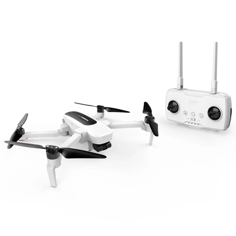 Hubsan H117S Zino 5G Wifi FPV 1KM GPS Drone RC plegable con 4K 3-Axis Gimbal Cámara Panorama Fotografía Línea Modo de vuelo RTF - Blanco