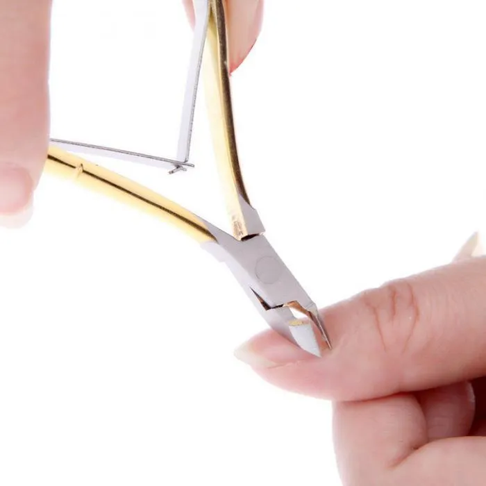 Nagelklippare rostfritt stål döda hud remover sax fotvård toe cuticle nippers manicure naglar konst verktyg nail art 170 upp