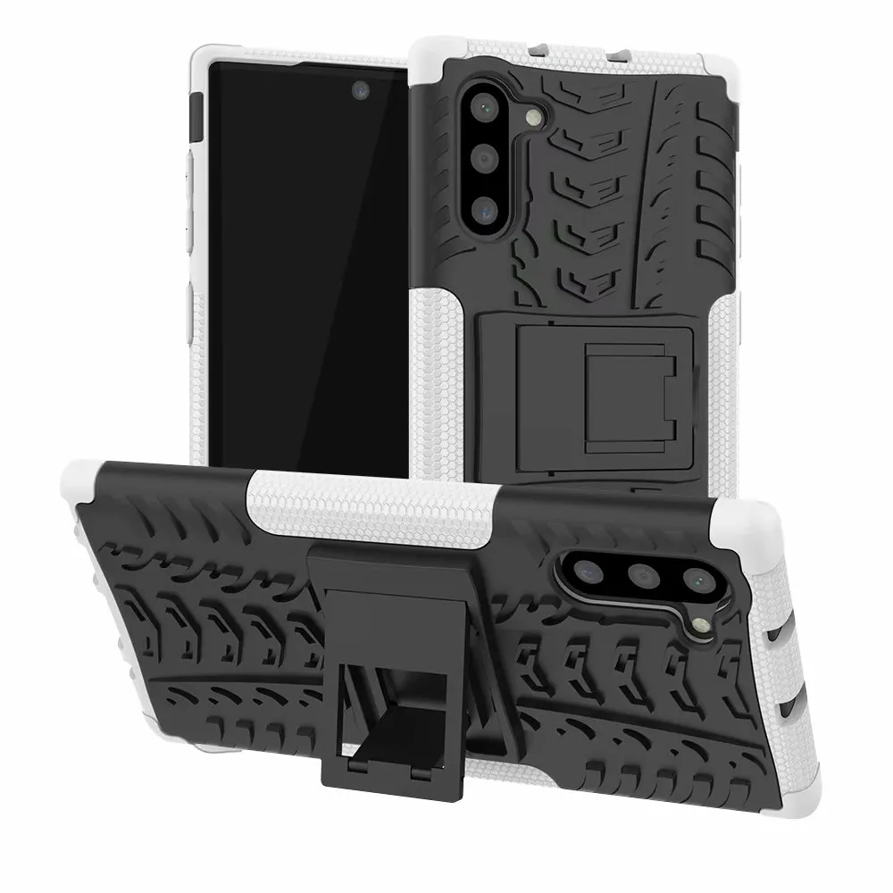 Hybrid Kickstand Impact Robust Heavy Duty TPU + PC Shock Bevis Case Cover för Samsung Galaxy Note 10 Pro Note 20 plus 160pcs / lot