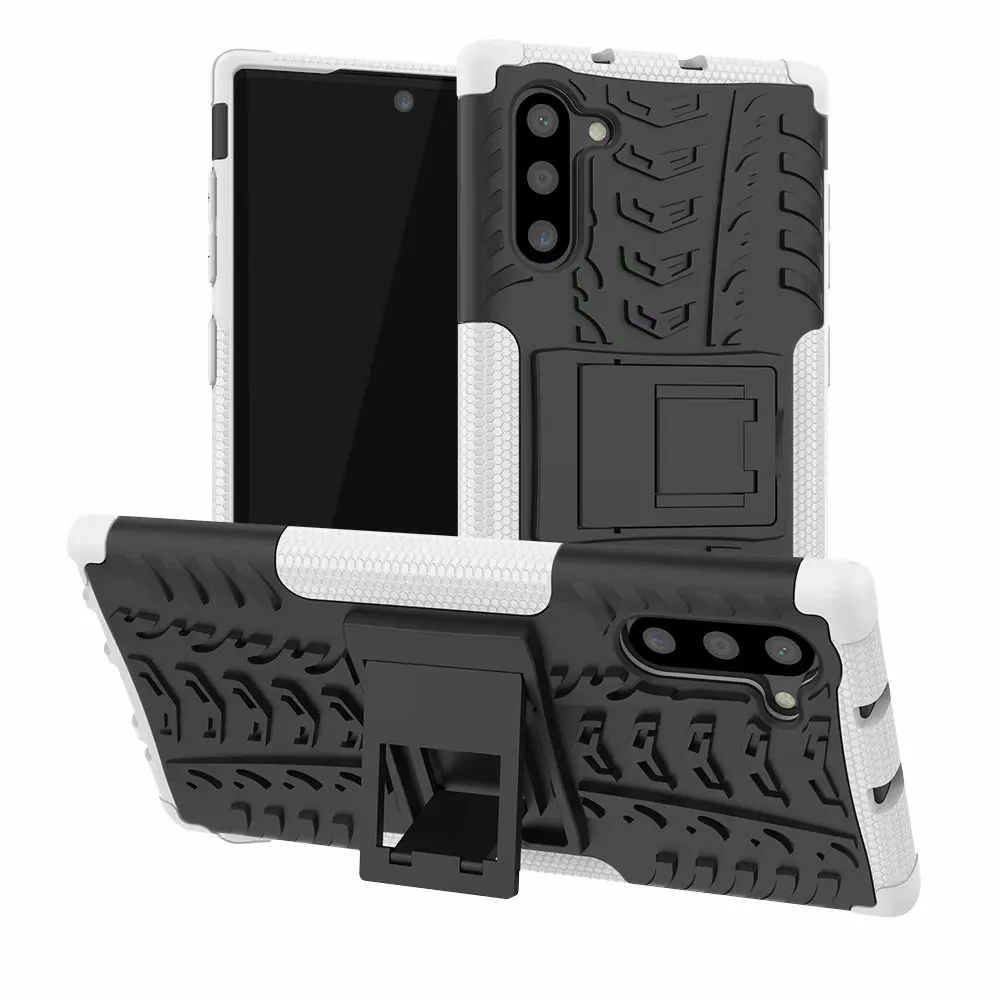 Hibrit Kickstand Darbe Rugged Ağır TPU + PC Şok Geçirmez Kılıf Kapak Samsung Galaxy Not 10 Pro Not 20 Artı 160 adet / grup