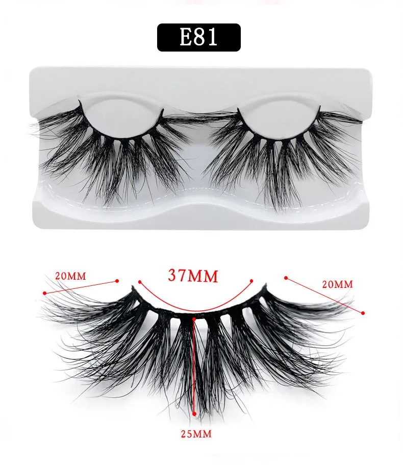 Curly CrissCross Minks Lashes 25mm Super Long Handgjorda återanvändbara Falska Ögonfransar Tjocka Makeup Tillbehör DHL Gratis Eyelash Extensions