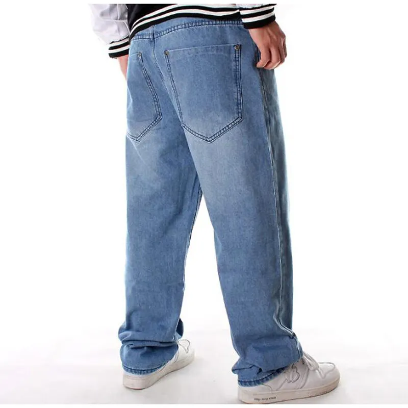 Hip Hop Mens Loose Baggy Jeans Mens Skateboard, Baggy, Denim Adult Style Plus  Size 46 From Happy_snow, $35.48