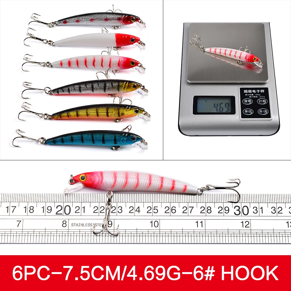 Fishing Lures Set Mixed Minnow Lure Bait Crankbait Tackle Bass For  Saltwater Freshwater Trout Bass Salmon Fishing254r From 25,54 €