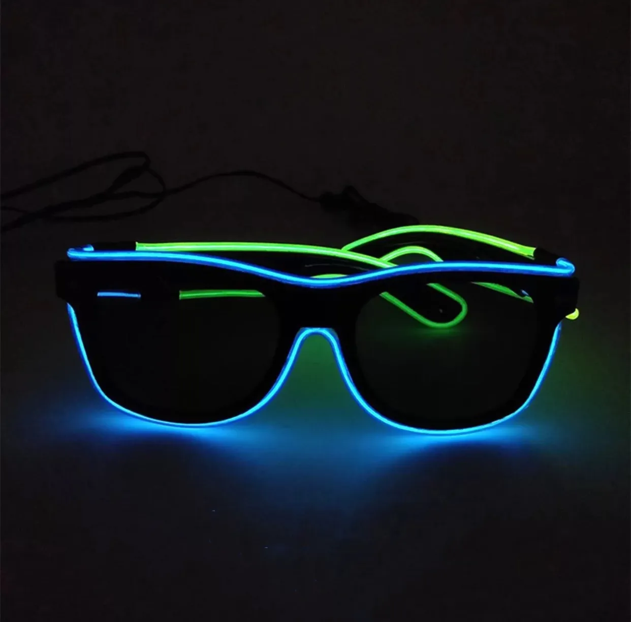 LED LighEL Fil Bande Lumineuse Nuances Rougeoyantes Lunettes