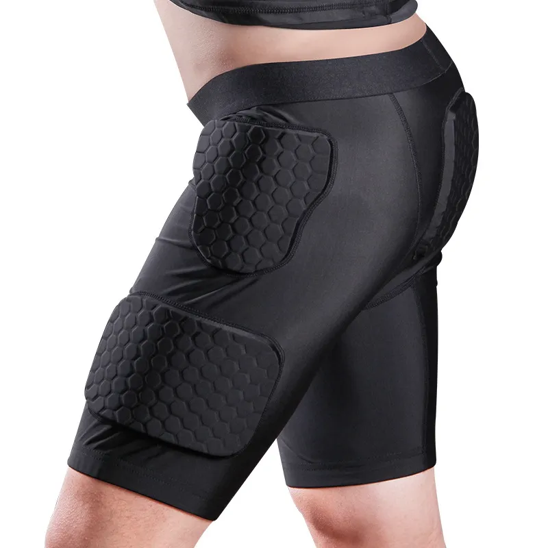 Basketball compression shorts with knee pads sales