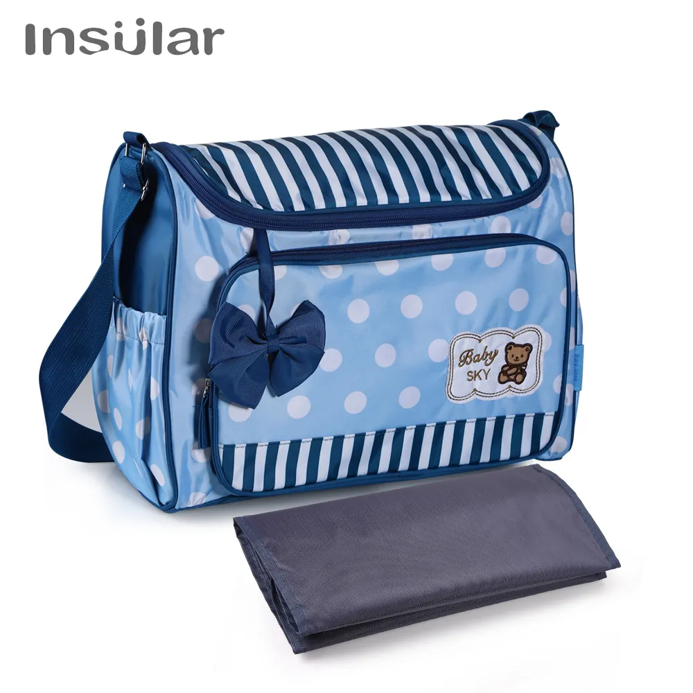 Mode multifunctionele luiertassen voor babyverzorging met bowknot cartoon beer nappy veranderende tas grote Desinger moederschap tas