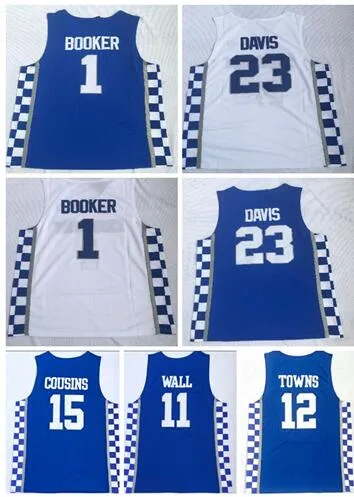Discount Cheap MEN Kentucky College Trainers 1 BOOKER 23 DAVIS Basketball jerseys shirts,3 ADEBAYO 11WALL 15 COUSINS 0 FOX 12 Towns WEARS