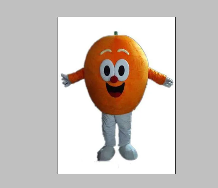2019 Factory Hot New Ventilation Adult Orange Mascot Costume med stora ögon för vuxna att bära
