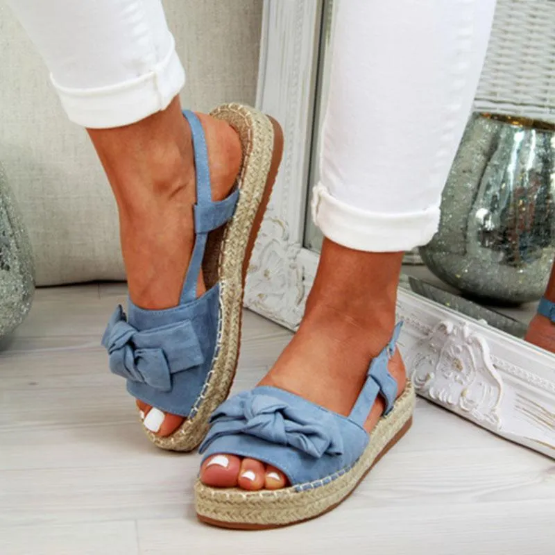 Bow tie on sale flat sandals