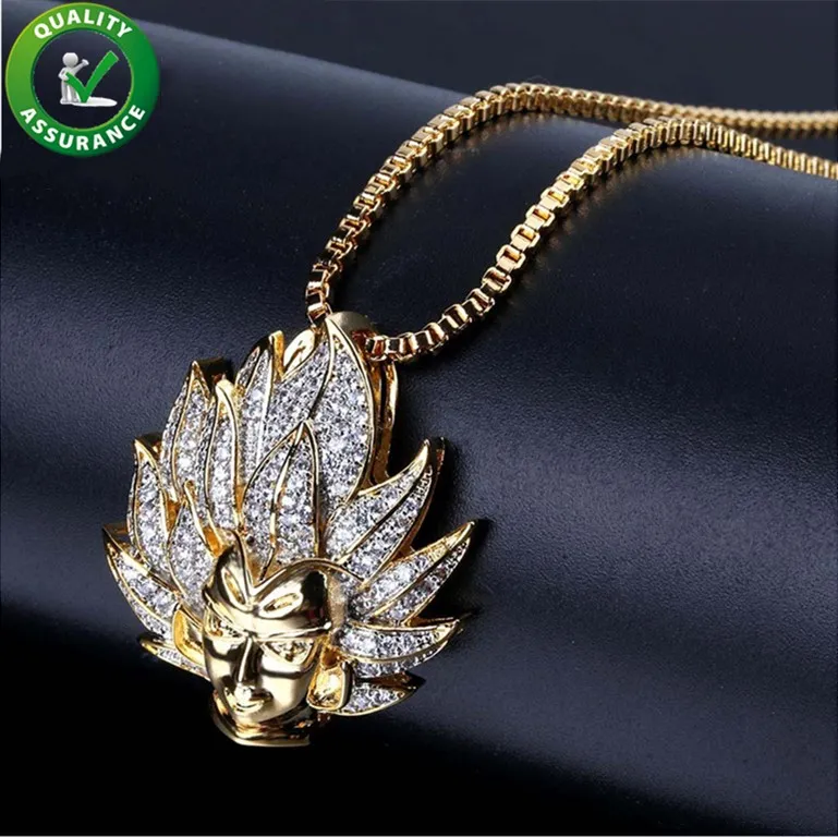 Iced out hotsell goku chain