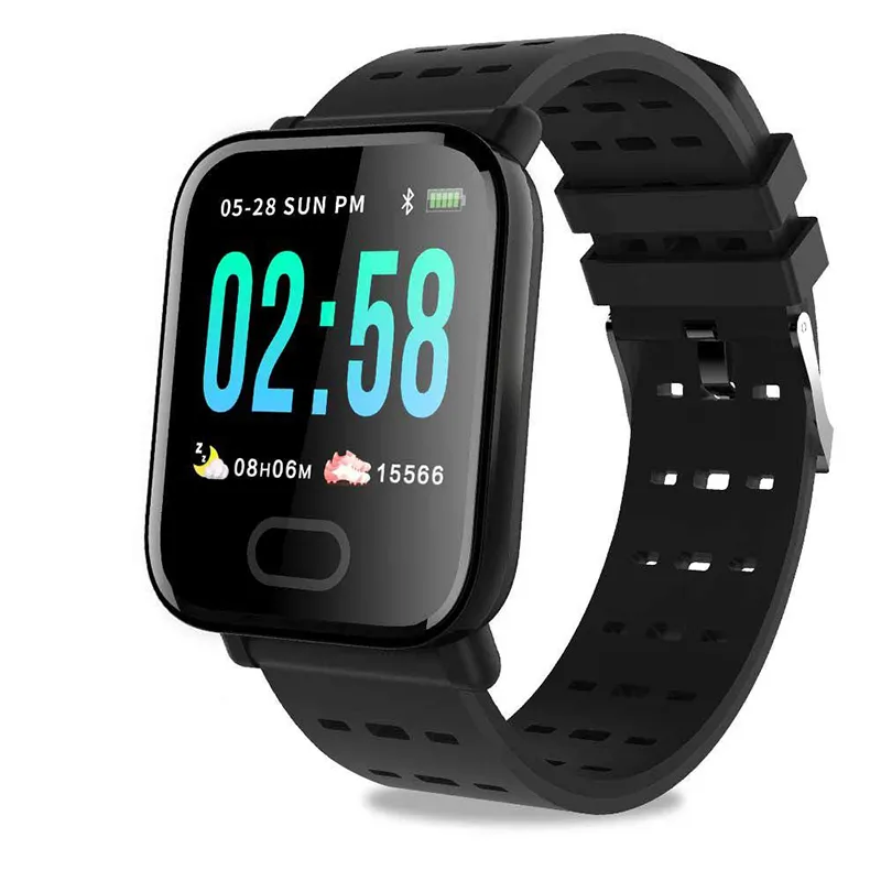 Pulseira de relógio inteligente Atividade Esporte Rastreador de Fitness com Pressão Arterial Monitor de Pressão Arterial Sono Pedômetro IP67 Waterpr Pulseira smartwatch