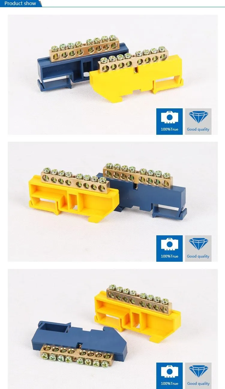 250V 450V Brass Screws Terminal 6*9mm Specification,8 Ways Green/Blue