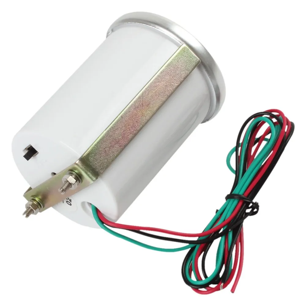 Universal White LED Tachometer Motor Digital Gauge Meter For Cars