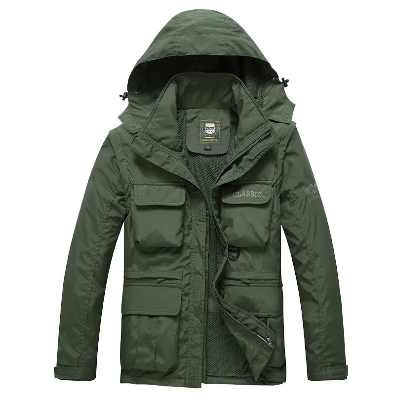 Men's Long Casual Jacket: Multi-Pocket Outdoor Coat Spring/Autumn  Essential Shop Now!