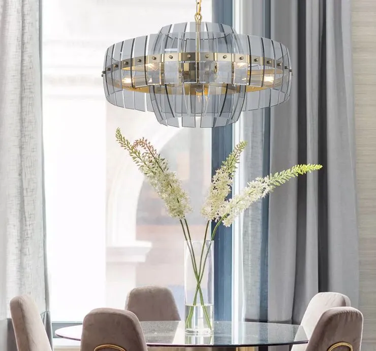 Amerykański Kryształowy Żyrandol Do Salonu Pokój Hotel Lobby Lampa Dekoracja Nordic Designer Luksusowy Żyrandol Myy