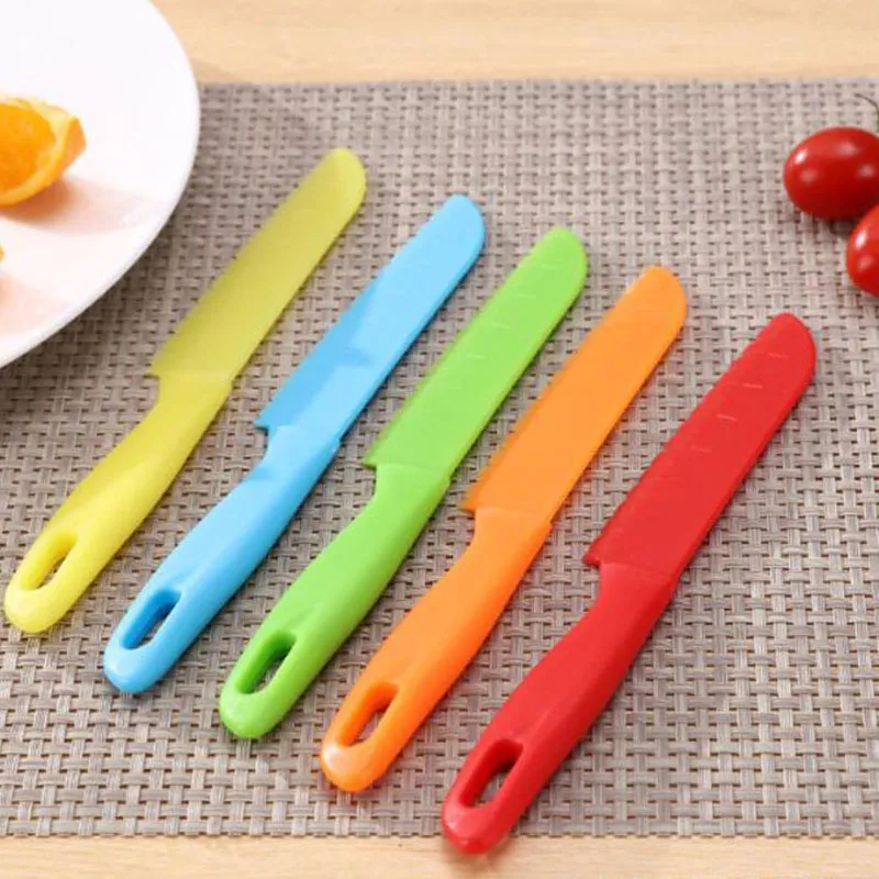 Plastic Kitchen Paring Knives For Beginner Kids Chef Toddler Cooking Knives Childrens Vegetable