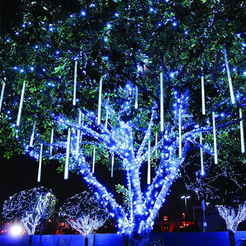 30cm LED Meteor Dusch Rain Tube Garland Outdoor Light String Juldekoration för Home Christmas Ornament Navidad Natal Nytt År