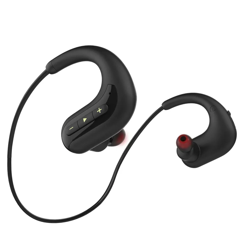 S12 Bluetooth Oortelefoon IPX8 Waterdichte Sport Zwemmen Headset Draadloze Koptelefoon Stereo HIFI Bass Headsets Ingebouwde 8G Geheugen Nekband