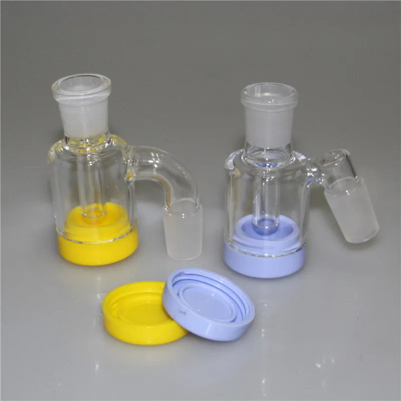 3.2 Inch hookah Glass Bong AshCatchers 14mm 18mm Thick Pyrex Glass Bubbler Ash Catcher 45 90 Degree Ashcatcher Water Pipes