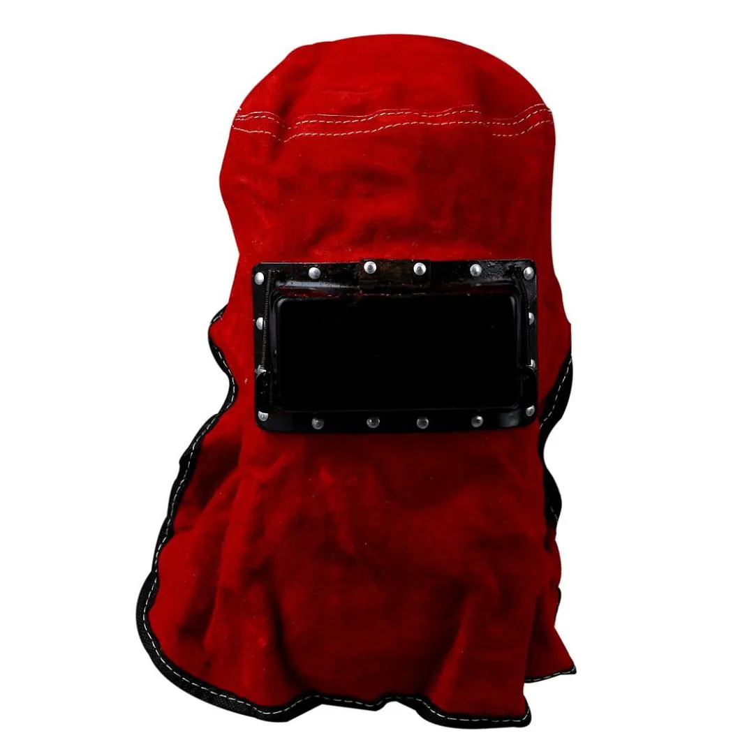 Кожаная электрическая сварочная маска для лица защита маски красный