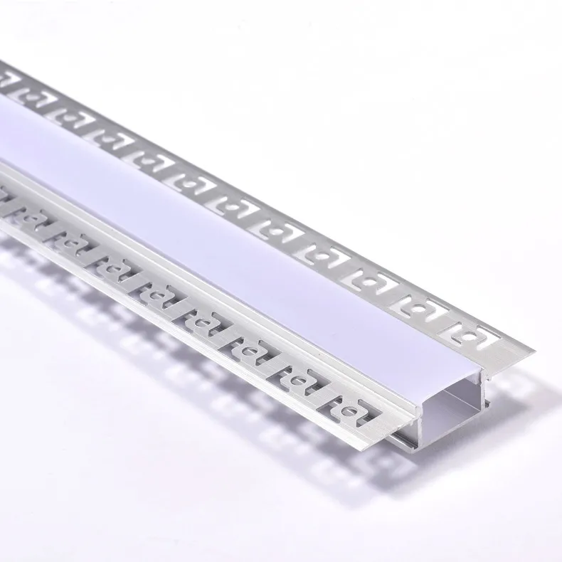 내부 코너 오목한 벽 LED 스트립 알루미늄 프로파일 및 벽에 대한 61mm 너비의 T 자형 LED ALU 압출에 대한 오목한 알루미늄 LED 막대 조명 프로파일