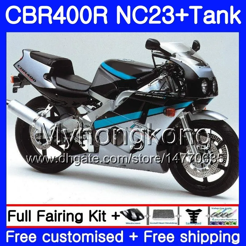 +Tank für HONDA CBR400 RR NC23 CBR400RR 88 89 90 91 92 93 266HM.22 NC29 CBR 400 RR 400RR 1988 1989 1990 1991 1992 1993 schwarze Verkleidung auf Lager