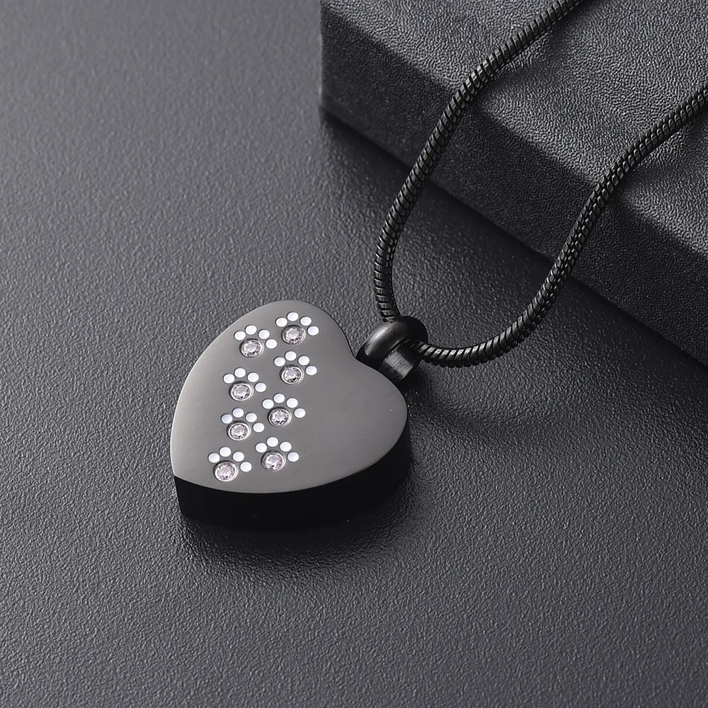 Heart Ashes Necklace For Men Cool Black Necklace With Stainless Steel  Design, Perfect For Keepsakes And Creations From Ysatr, $16.59 | DHgate.Com