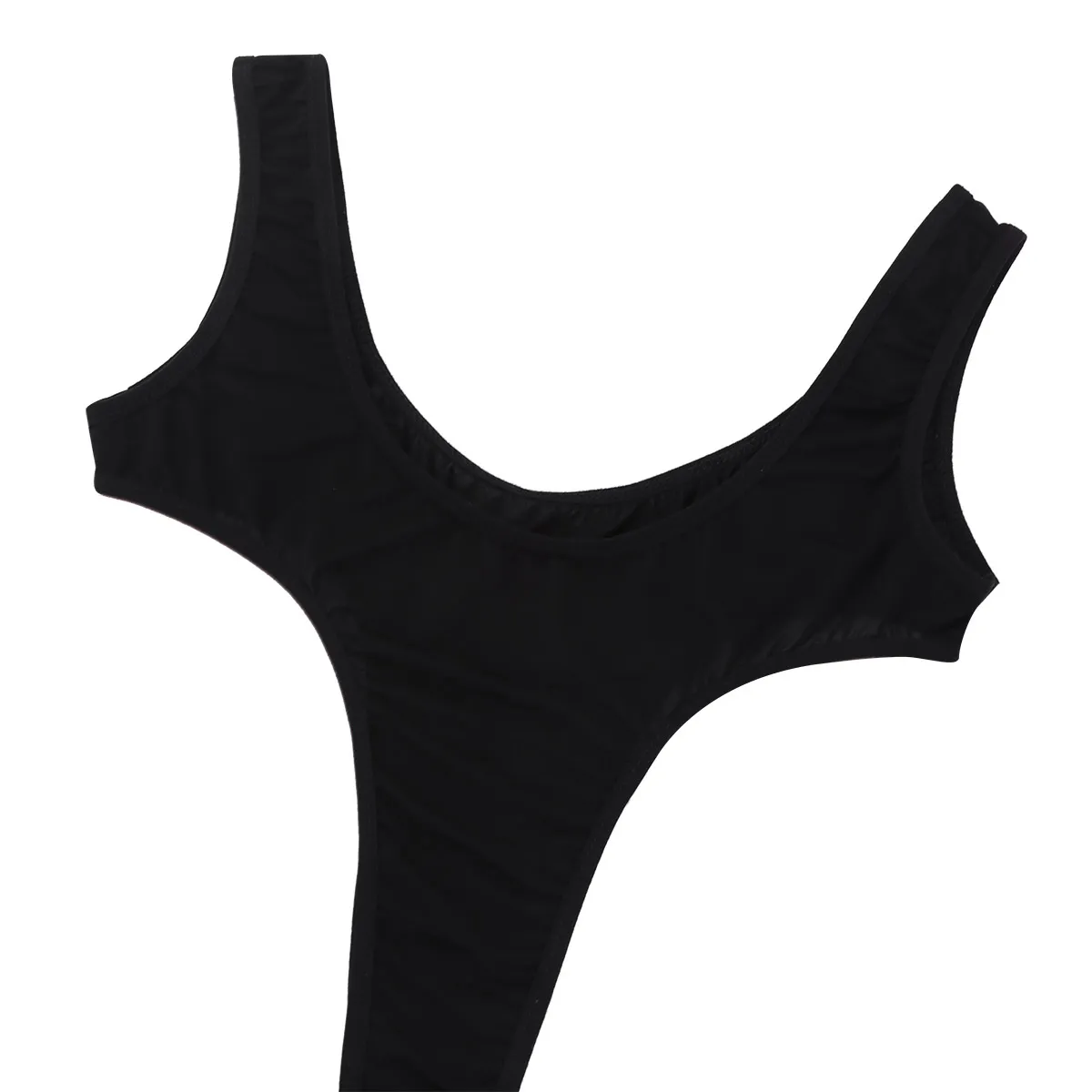 Women's See-through Mesh Thong Bodysuit Lingerie High Cut Leotard Tops  Swimwear