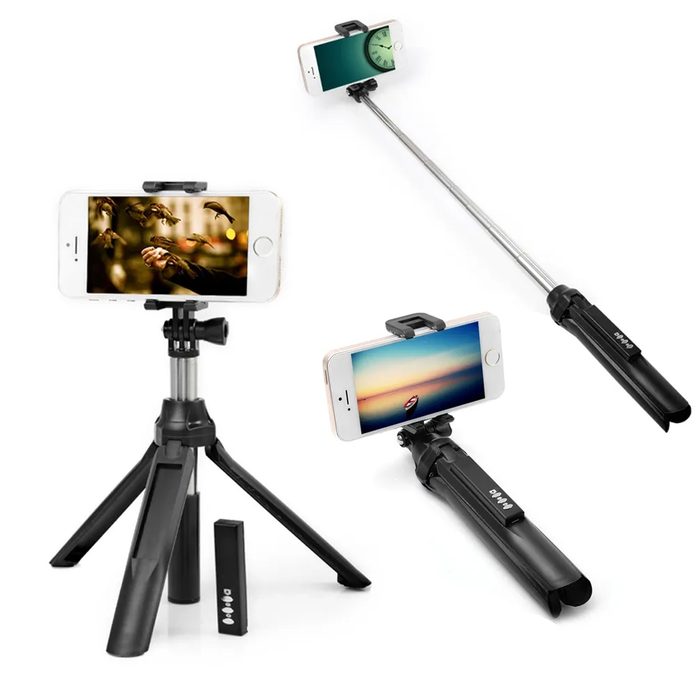 Kabelloses Bluetooth 4.0 Selfie-Monopod mit einstellbarem Stativ